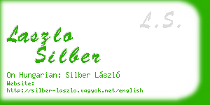 laszlo silber business card